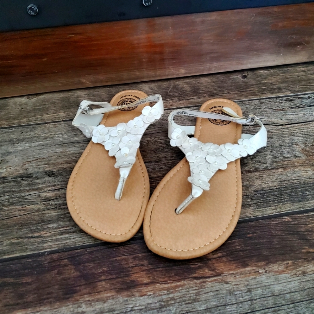 GIRLS 5 floral sandals